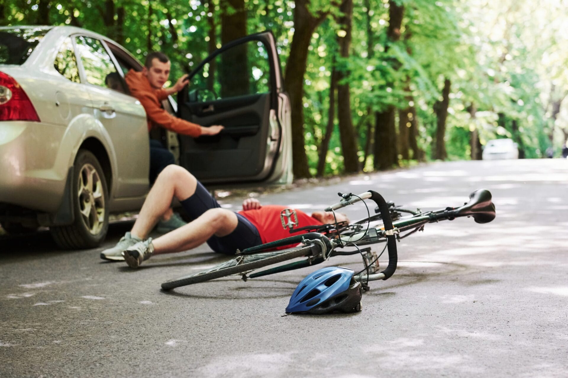 Uber or Lyft Driver Hits a Cyclist